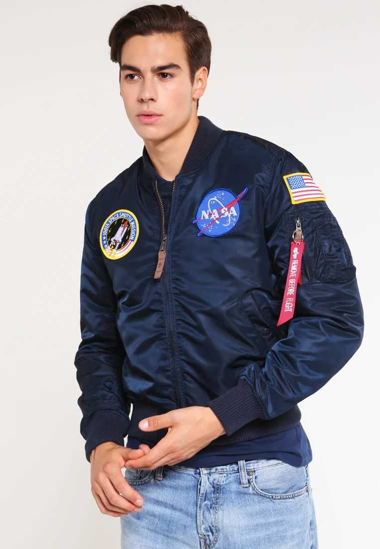 Alpha Industries MA-1 VF NASA Bomber ОРИГИНАЛНО мъжко бомър яке М и L