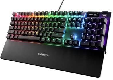 Tastatura gaming - steelseries apex 5 Hybrid blue mechanical Switch
