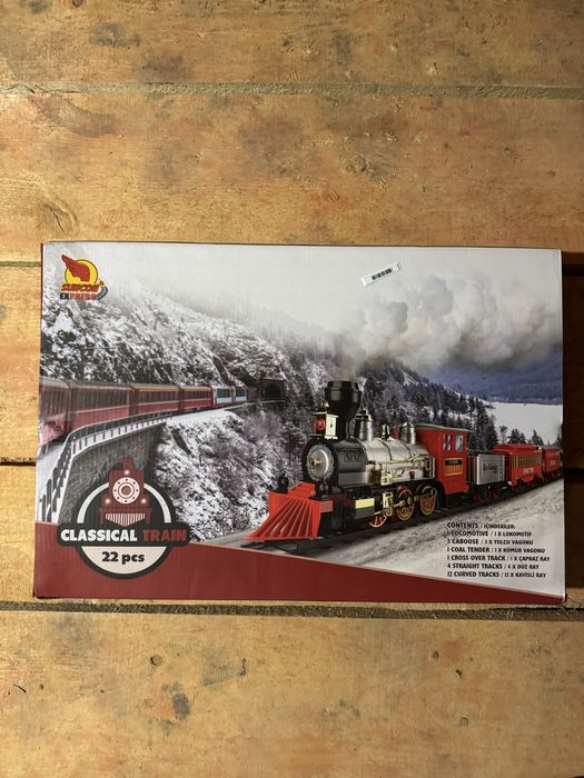 Tren cu șine jucarie copii