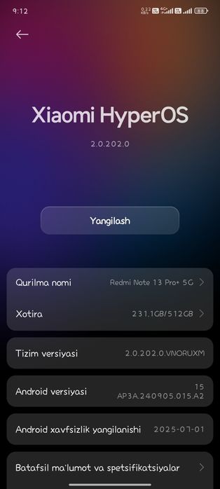 Redmi not 13 Pro + 5G 12/512