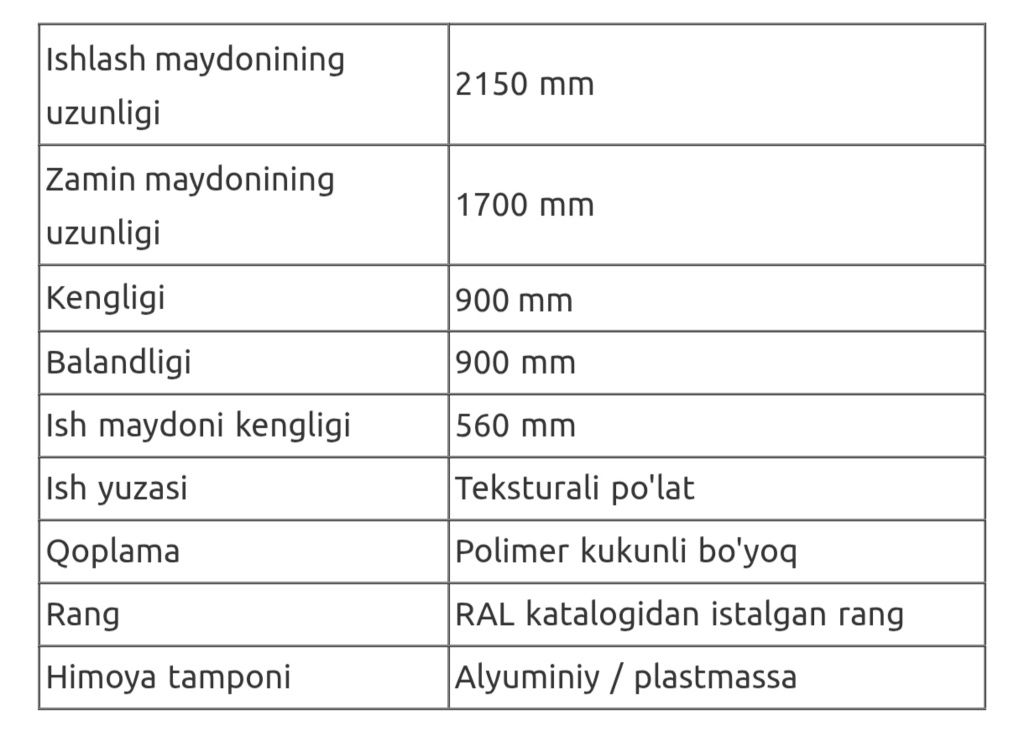 Kassa stol sotiladi
