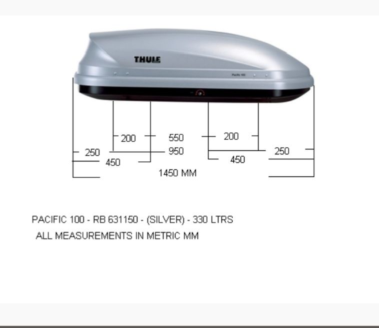 Автобокс Thule pacific 100 оригинал.