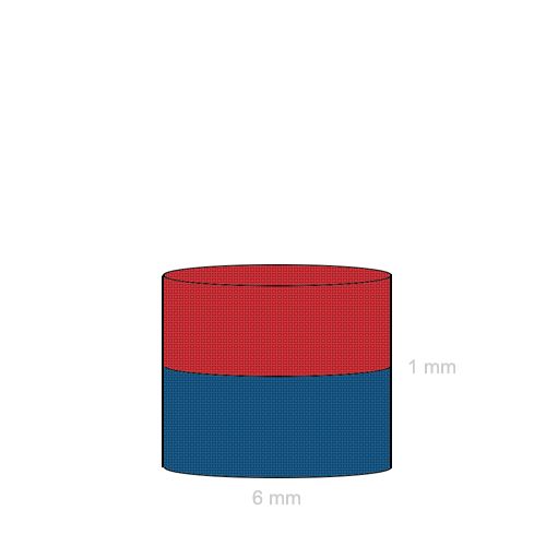 Magnet adeziv 10x1mm Neodim Puternic Disc forta 500g set 15 buc
