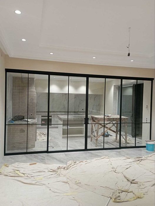 Металлоконструкции ЛОФТ перегородки, двери, распашные, раздвижные и др