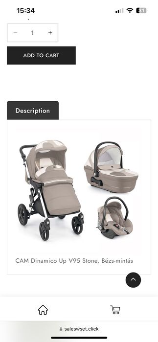 Бебешка количка Cam Dinamico 3in1