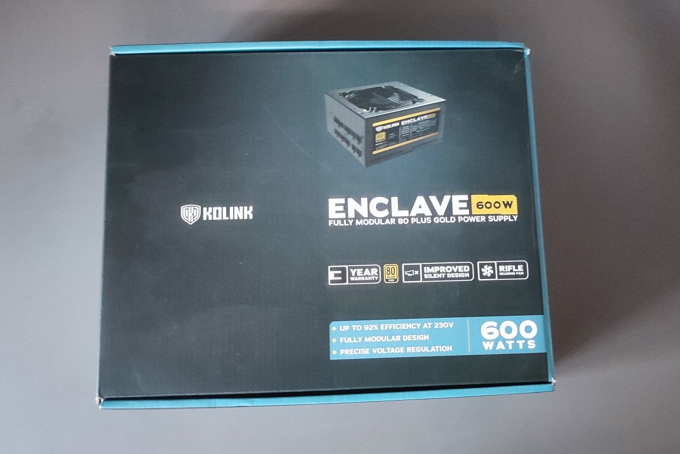 Захранване 600W Kolink Enclave 80 PLUS Gold - KOLINK-PS-600-E