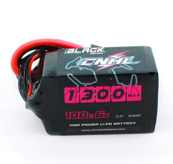 Lipo батерия CNHL Black Series 1300mAh 22.2V 6S 100C XT60