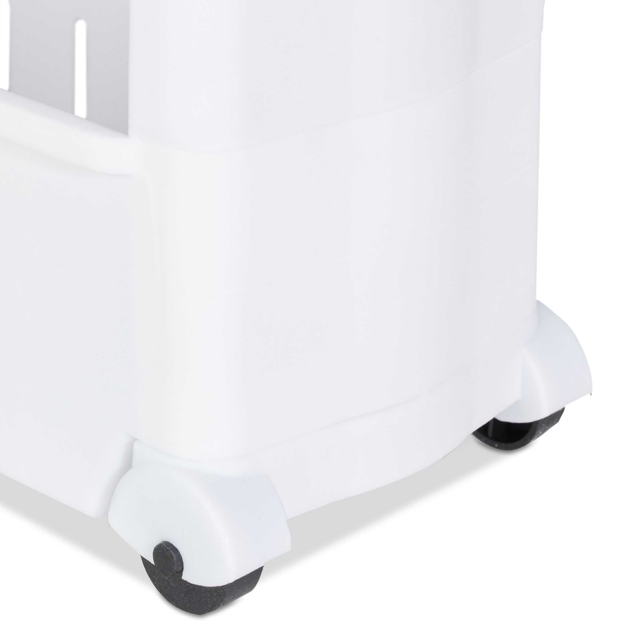 Etajera ingusta cu 3 rafturi si roti organizator mobil 71x12.5x54 cm