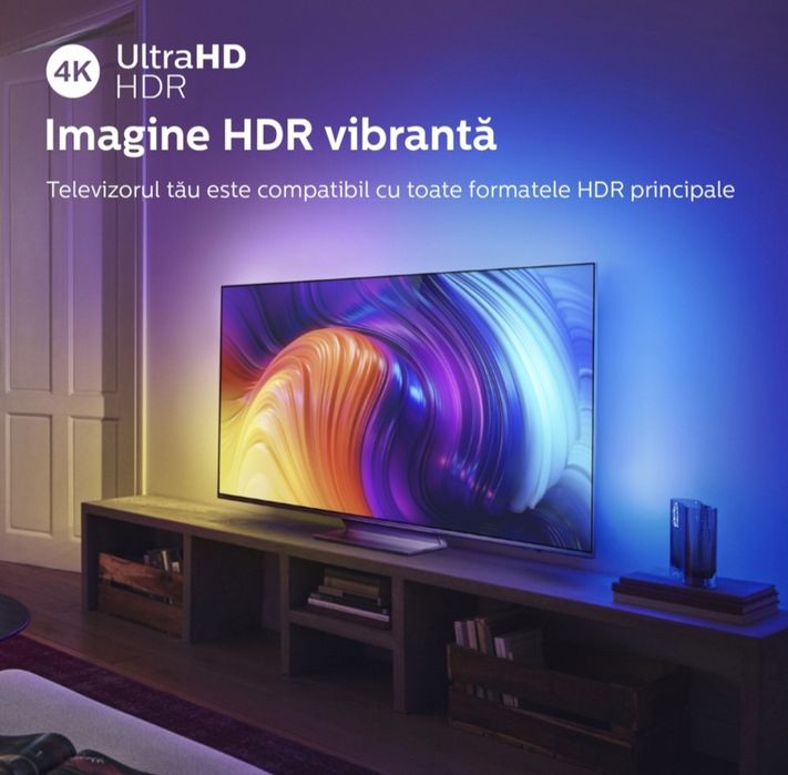 Vând Smart TV Philips Ambilight 126 cm 4K UHD