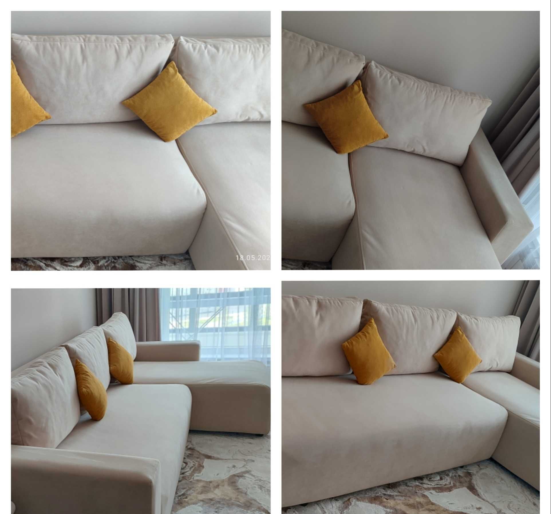 Продается диван светло бежевого цвета