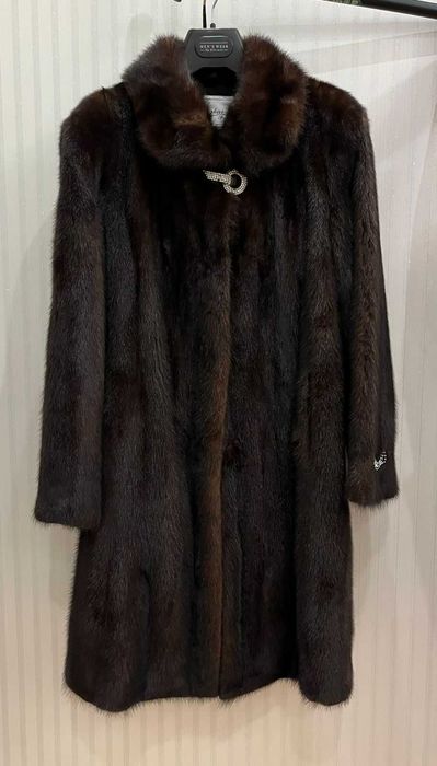 Норковая шуба (размер 44-46)