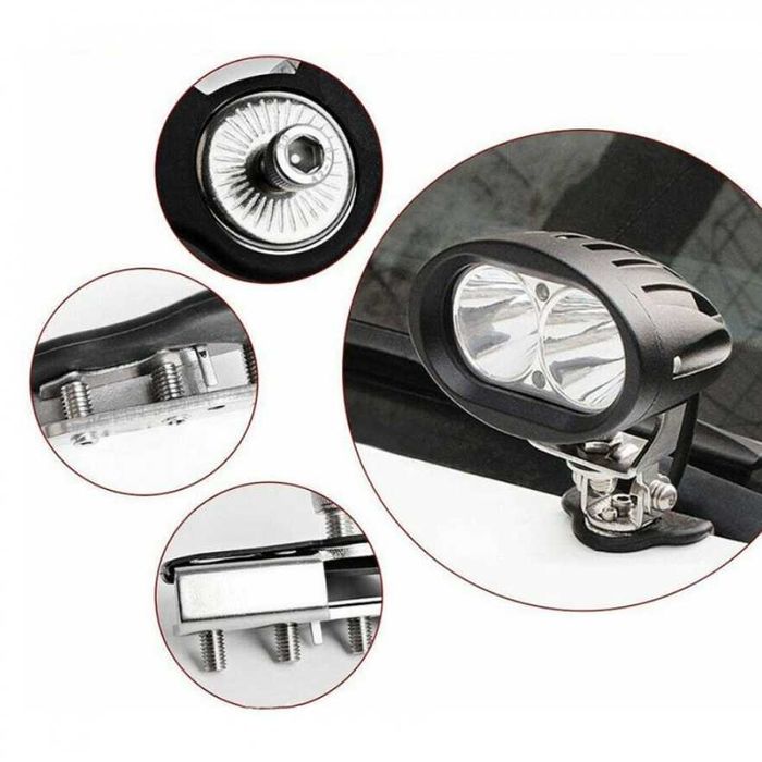 Suporti universali PROIECTOR LED / BARA LED pentru capota auto