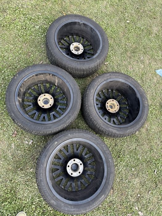 jante Bmw f10 cu anvelope 245/45 R18 iarna(m+s) Dunlop