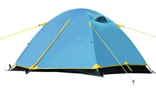 Палатка двуместна, двуслойна, с размери 210x140x105 см