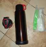 Termos calatorii 0,8 l negru sidefiu