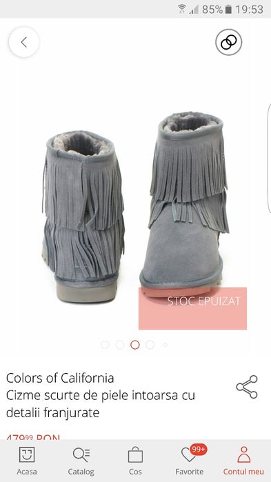 Cizme din piele intoarsa naturala