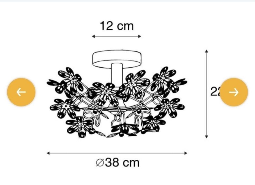 Vand lustra floricele