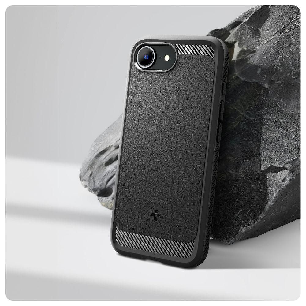 Spigen rugged armor mag magsafe калъф за iphone 16e - matte black