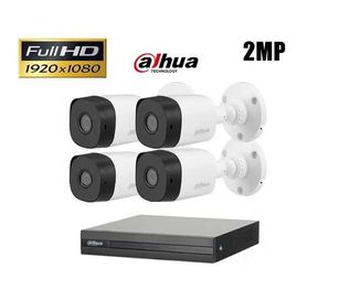 DAHUA FULL-HD Комплект с 4 камери и 4 канален хибриден DVR