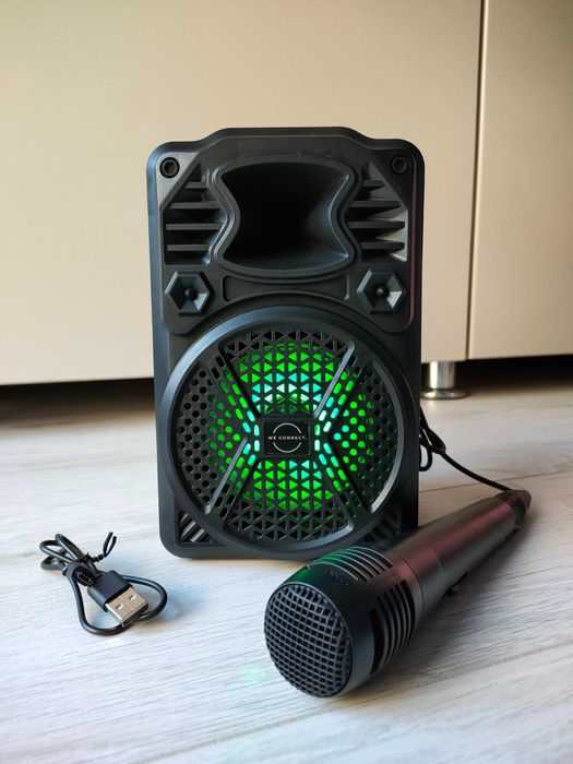 Brainz Karaoke Bluetooth Boombox cu microfon