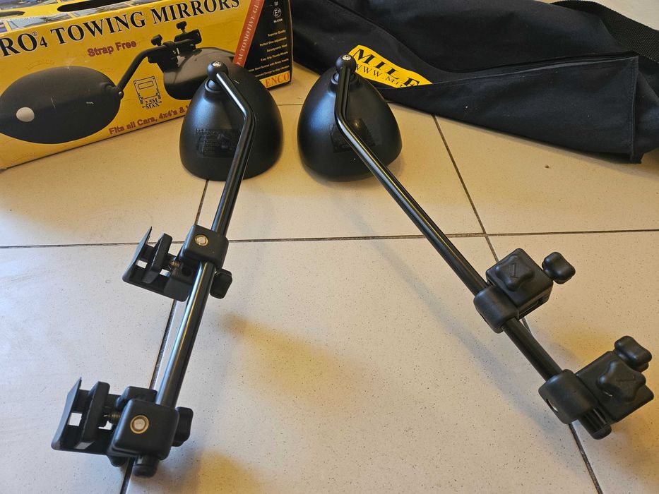 Aero 4 CONVEX universale brat lung Milenco suplimentare oglinzi rulota