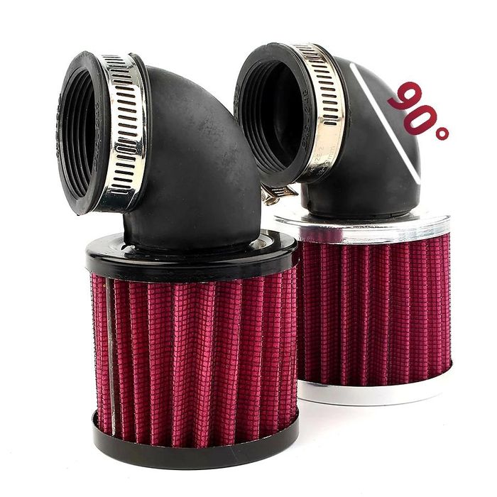 Спортен филтър за мотоциклет 90°- Червен