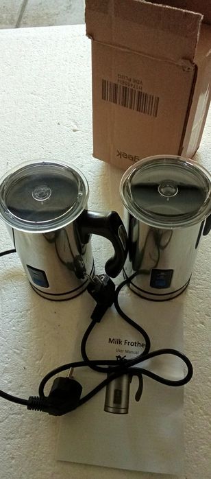 Кана за разбиване,разпенване и загряване на мляко–инокс,240 мл, 500W
