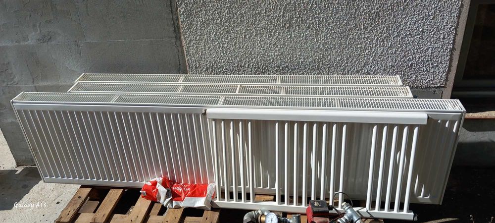 Печка с водна риза, радиатори, разширителни съд и лира за баня