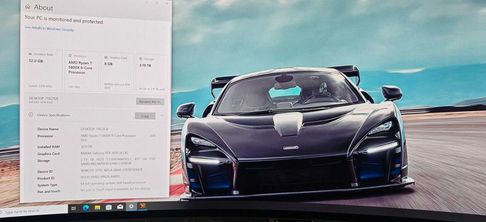 Добро Гейм РС Ryzen 7 5800X/32Gb/512GB SSD+3Tb HDD/Asus RTX 3070/Гаран