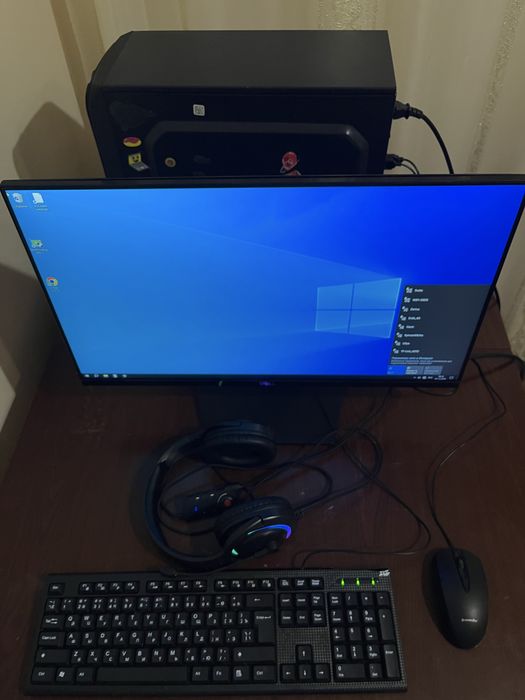 Рабочий ПК + Windows + монитор/клава/мышь — готов к играм и работе!