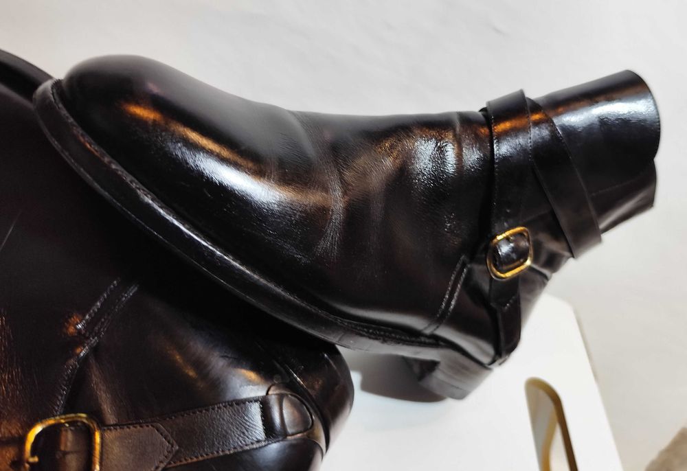 Ghete jodhpur de lux 41 41.5 Fratelli Rossetti lucrate manula piele