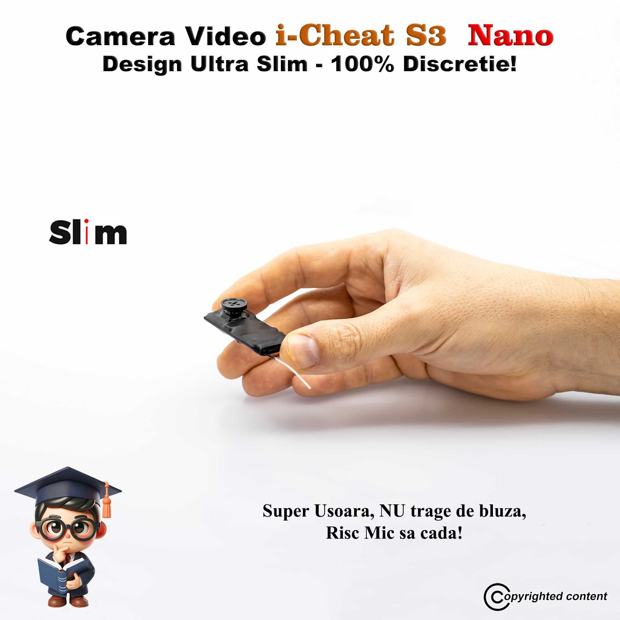 Casca de copiat Cutiuta GSM Sisteme Copiat-Camera Copiat Nasture LIVE