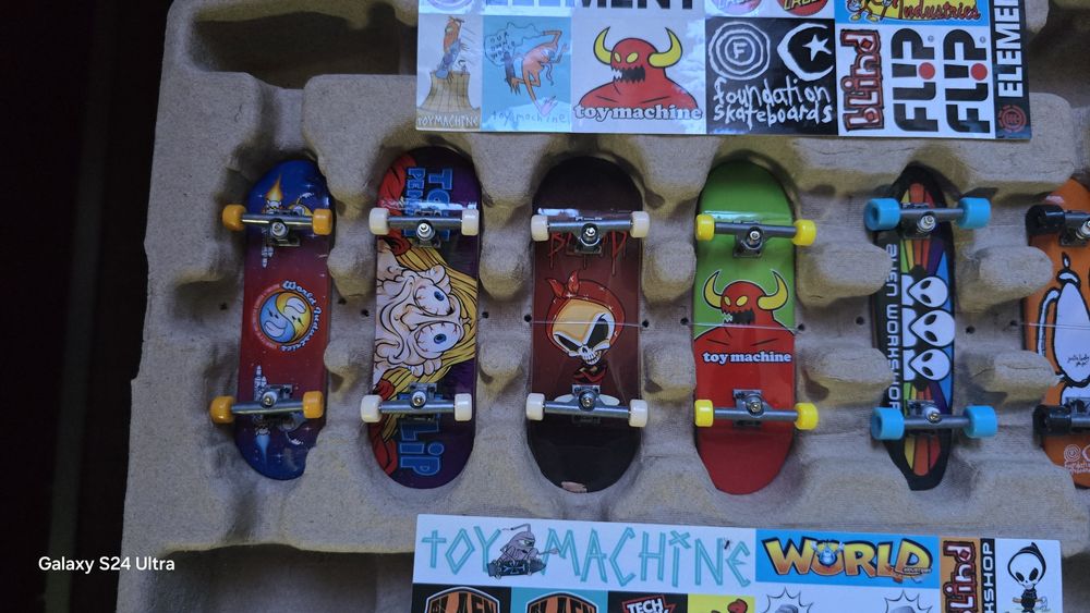 Set 8 mini placi skateboard, Tech Deck, 25th Anniversary, 20143345