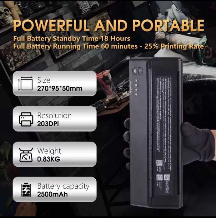 Тату принтер, термален принтер за шаблони/ tattoo printer