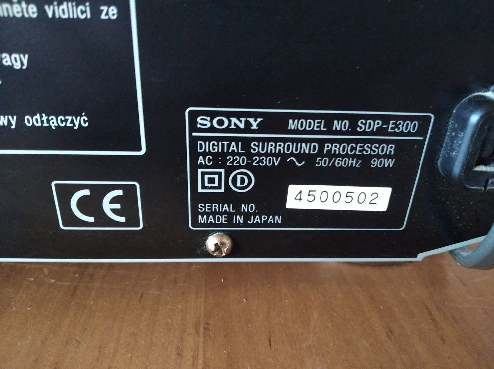 Sony sdp-e300 съраунд процесор