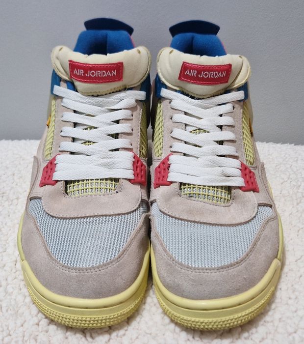 NIKE JORDAN 4 RETRO X UNION LA GUAVA ICE, 47.5 номер, обувани 1 път, к
