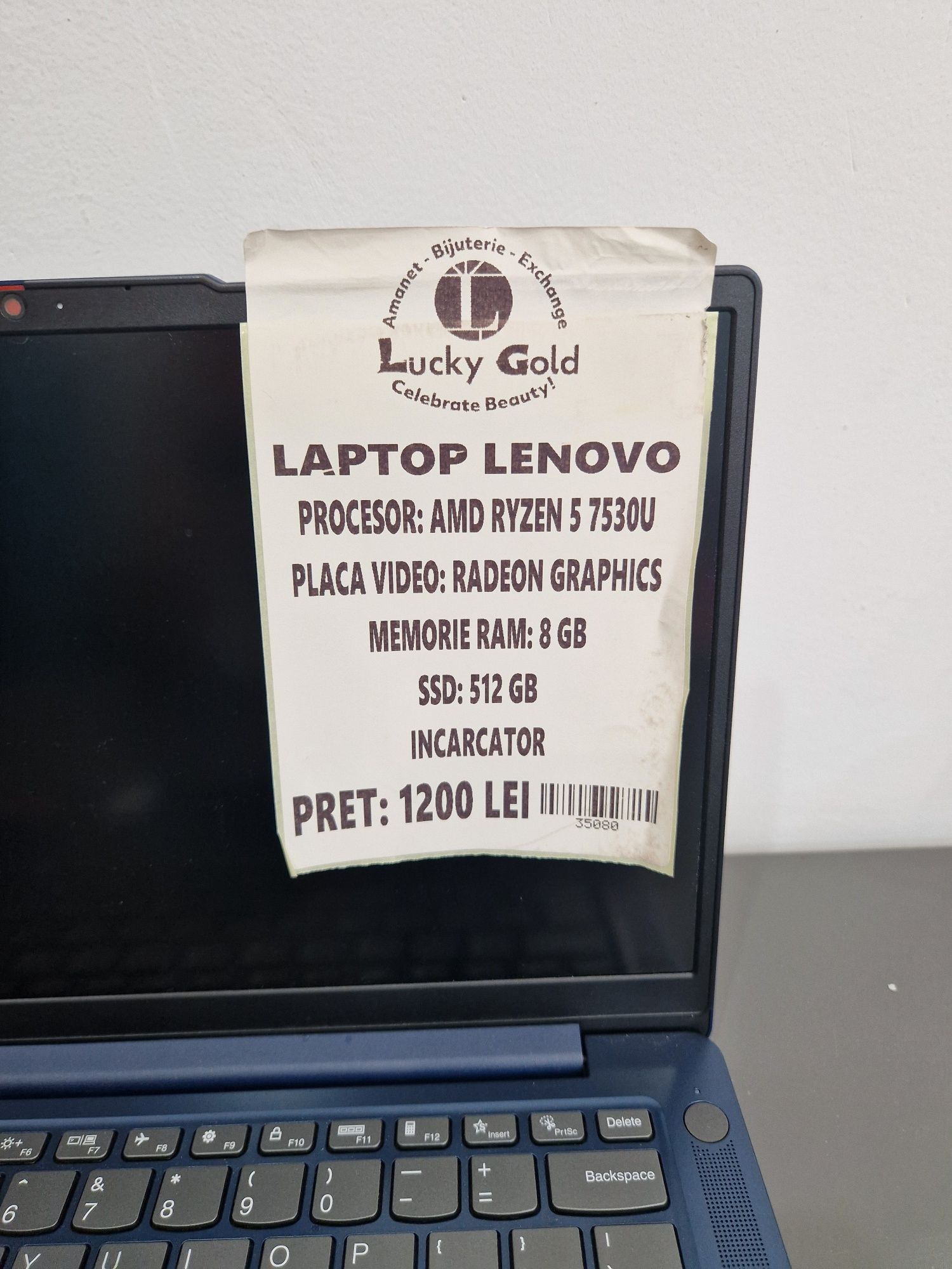 Laptop Lenovo AMD Ryzen 5 7530U SSD 512 GB Ram 8 GB #35080