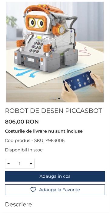 Robot de construit,programabil,de desen cu 460 de piese, copii 8 ani +
