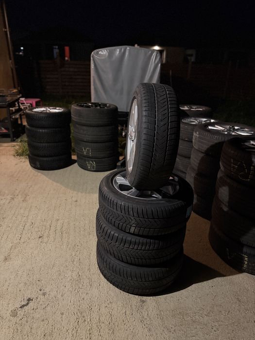 Jante Audi VW Skoda 5x112 cu cauciucuri iarnă 225/55 R18