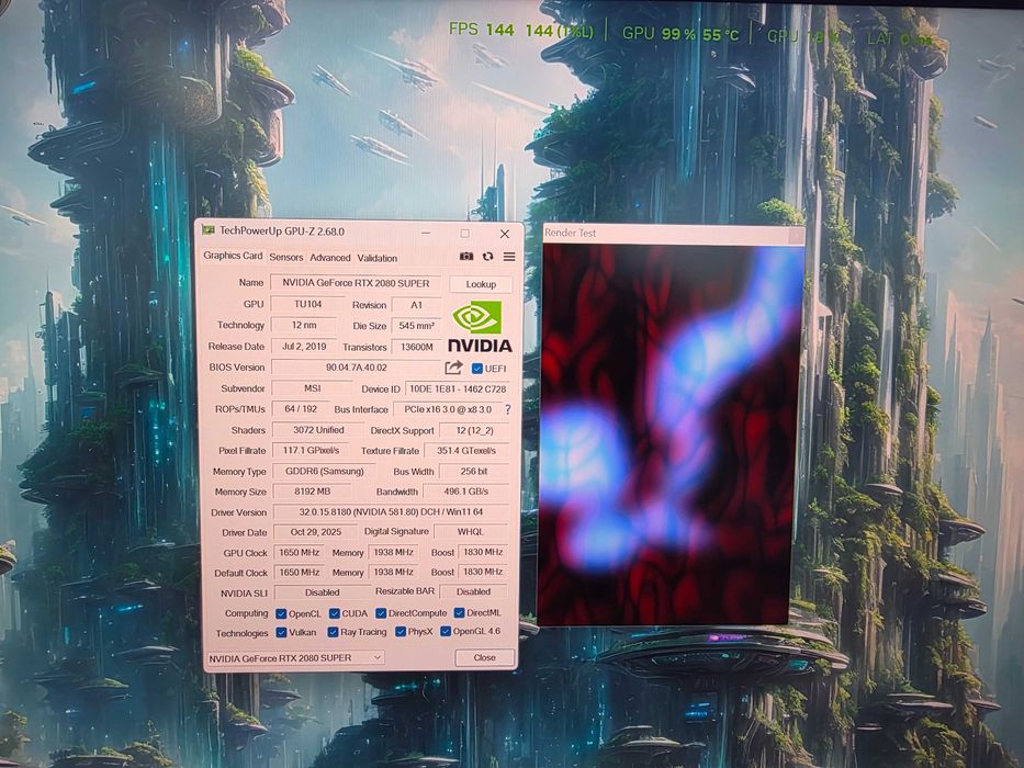 MSI GeForce RTX 2080 Super Ventus OC 8GB