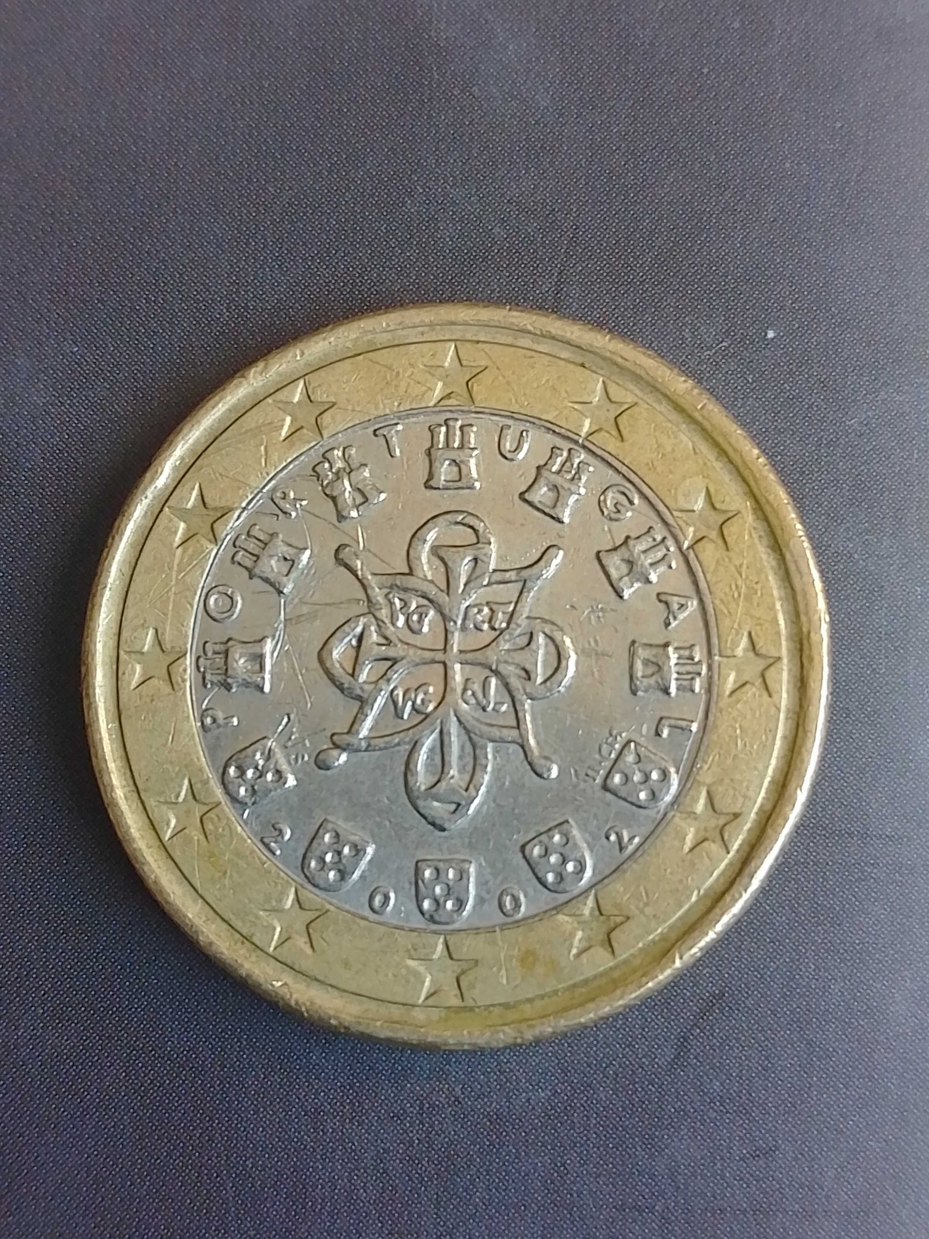 Монета 1 euro-2002