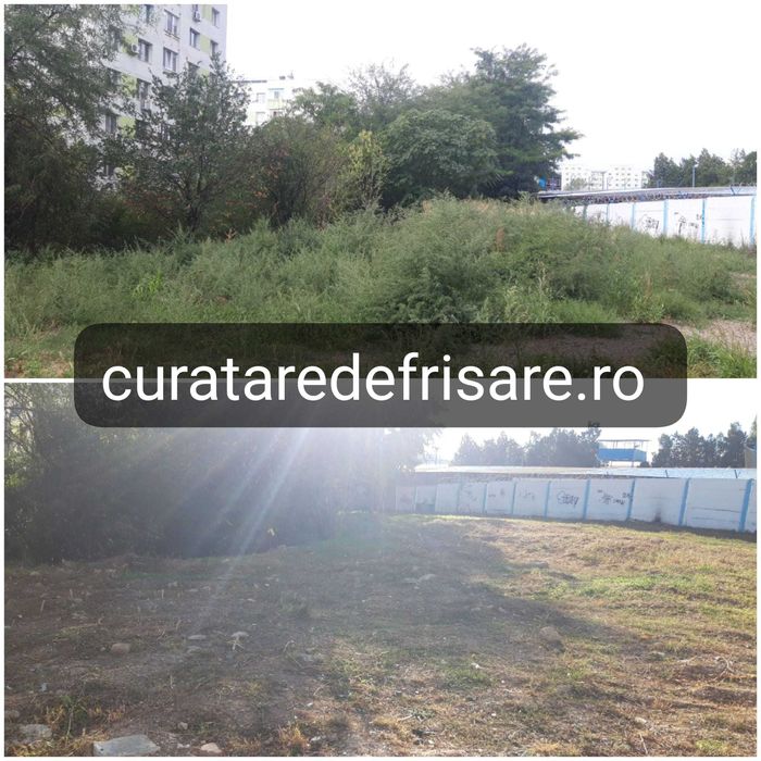 Curatare teren, cosire si tocare vegetatie, tocare arbusti, erbicidare