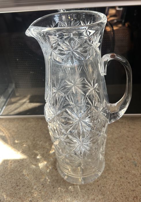 Кувшин чешский хрусталь