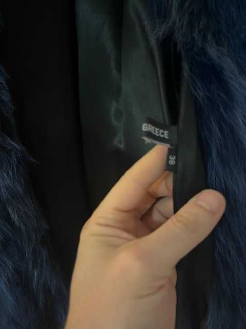 Haina dama de iarna, albastra