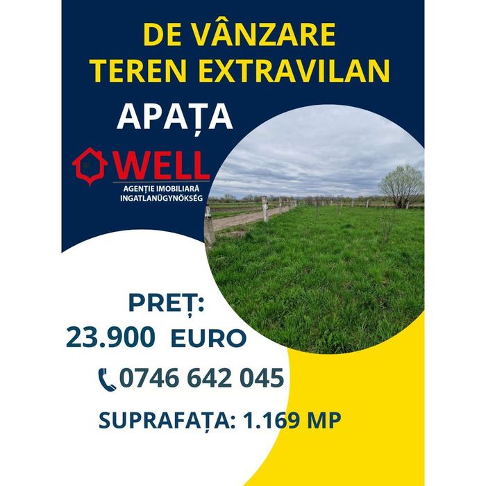 De vânzare teren extravilan în Apața