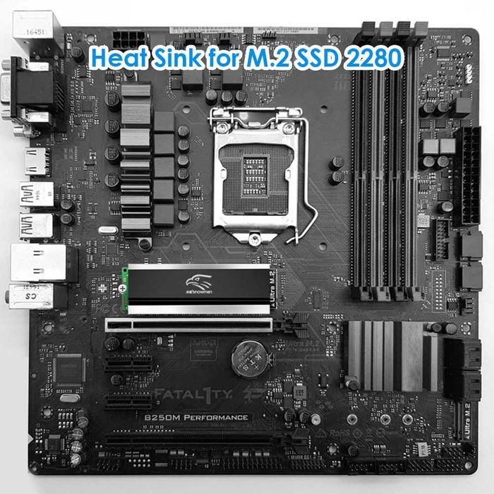 Радиатор Snowman Снеговик для охлаждения жесткого диска M.2 SSD 2280
