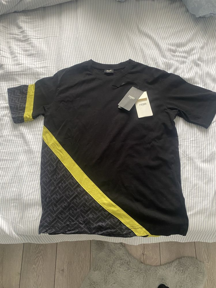 Fendi-black jersey T-shirt