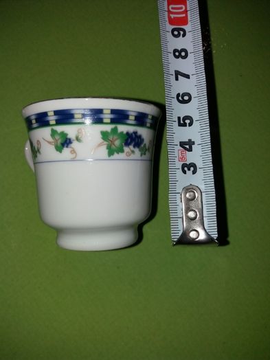 Порцеланов сервиз за кафе Tao Hui -FINE PORCELAIN, 6 бр., Антика 80-те