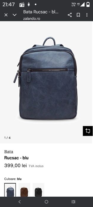 Rucsac albastru Bata