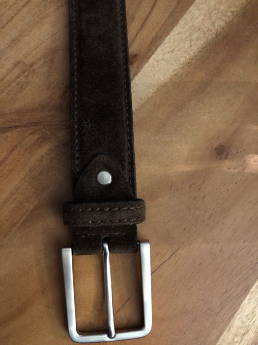 Кожен колан от естествен велур